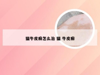 猫牛皮癣怎么治 猫 牛皮癣
