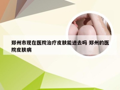 郑州市现在医院治疗皮肤能进去吗 郑州的医院皮肤病