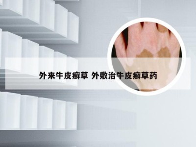 外来牛皮癣草 外敷治牛皮癣草药
