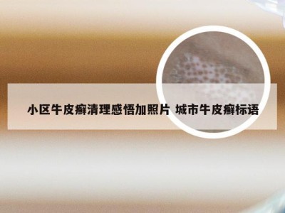 小区牛皮癣清理感悟加照片 城市牛皮癣标语
