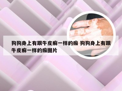 狗狗身上有跟牛皮癣一样的痂 狗狗身上有跟牛皮癣一样的痂图片